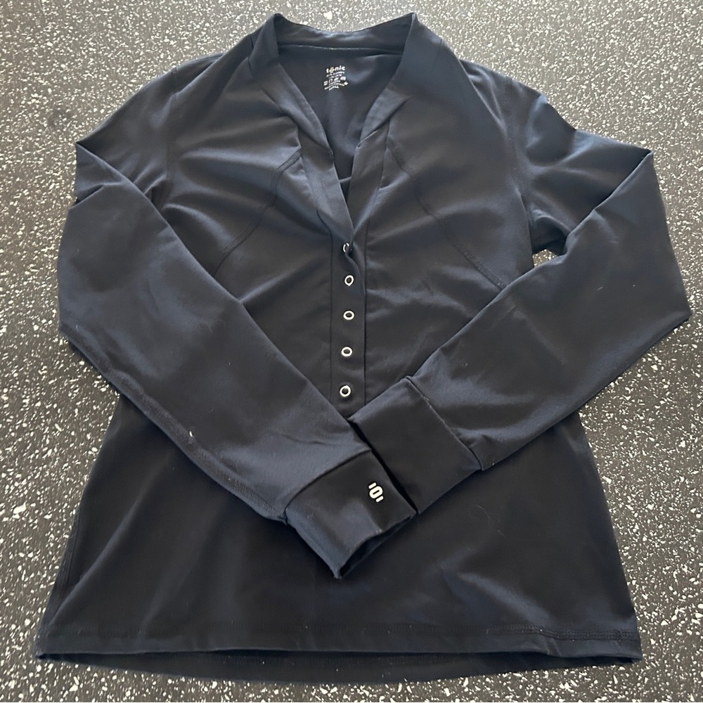 Tonic Athletic Long Sleeve Shirt Black Small